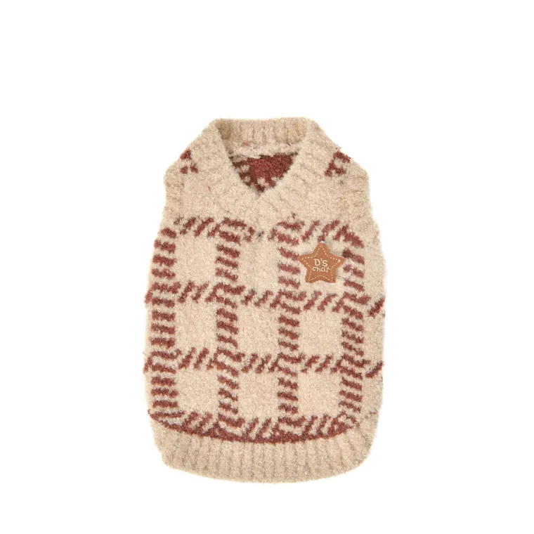 Plaid Knit Pet Apparel · DS251283