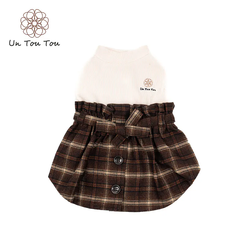 Plaid Knit Pet Dress · 24341001 product view 2