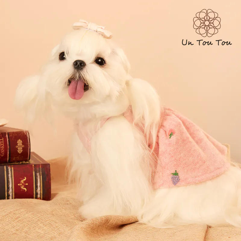 Embroidered Fruit Pet Vest Dress · 24341002 product view 2