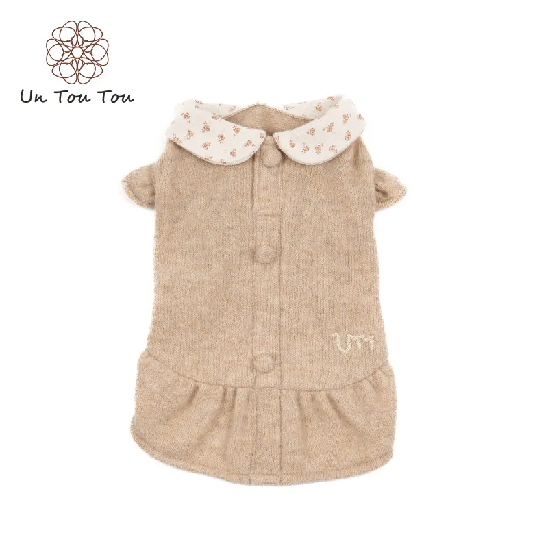 Ditsy Floral Knit Pet Dress · UT25061 product view