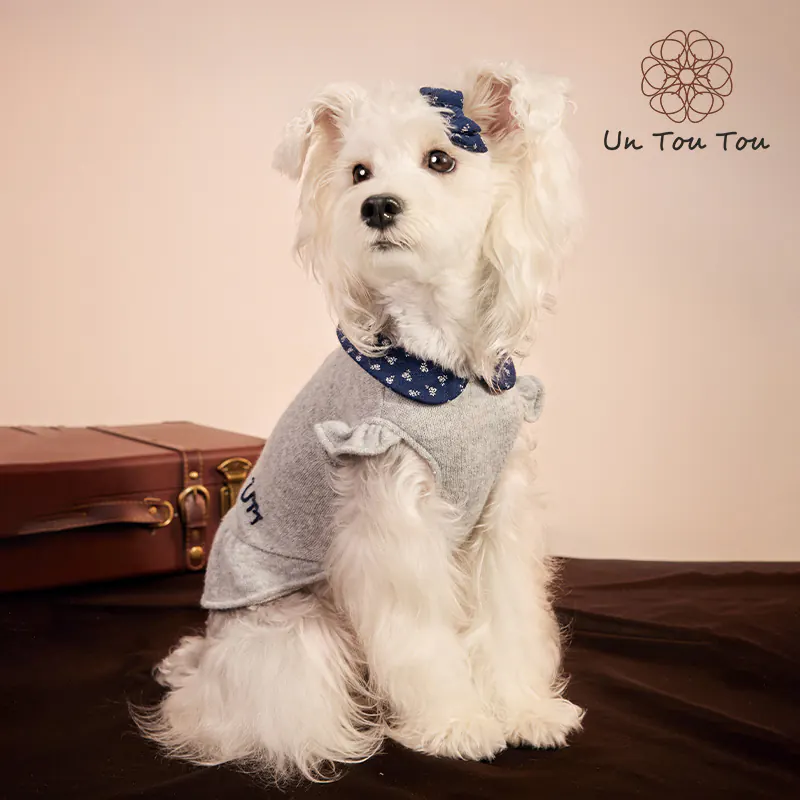Ditsy Floral Knit Pet Dress · UT25061 product view 3