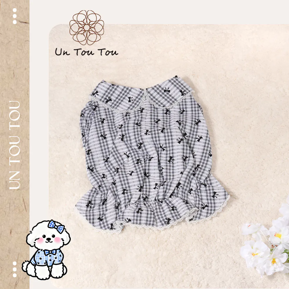 Bow Lace Pet Shirt · UT251005 product view 5