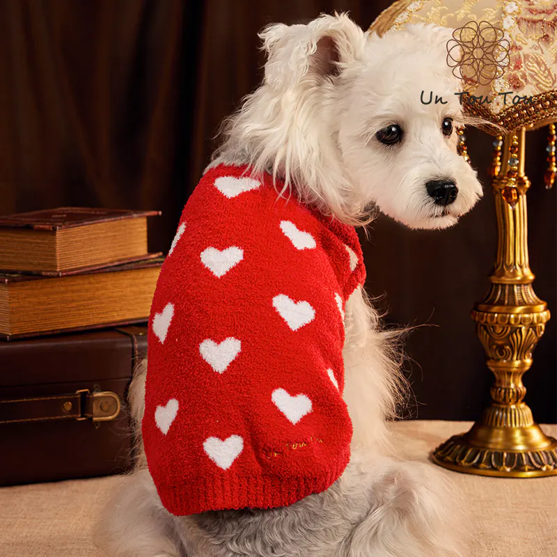 Knit Heart Pet Sweater · UT2534A0081 product view 3